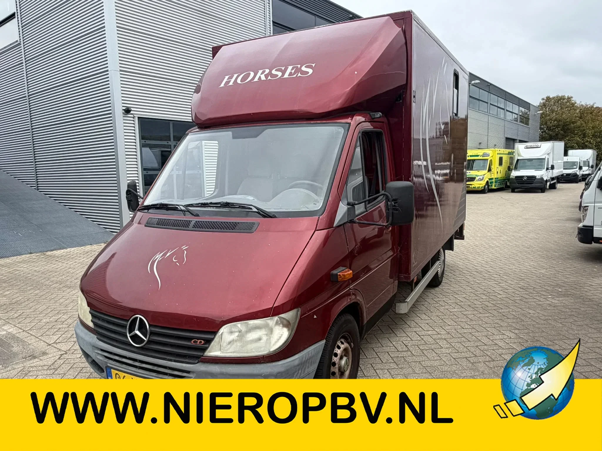Mercedes-Benz Sprinter 2001 - 309CDI Paardenwagen/Horsetruck/Veewagen Automaat afbeelding 1