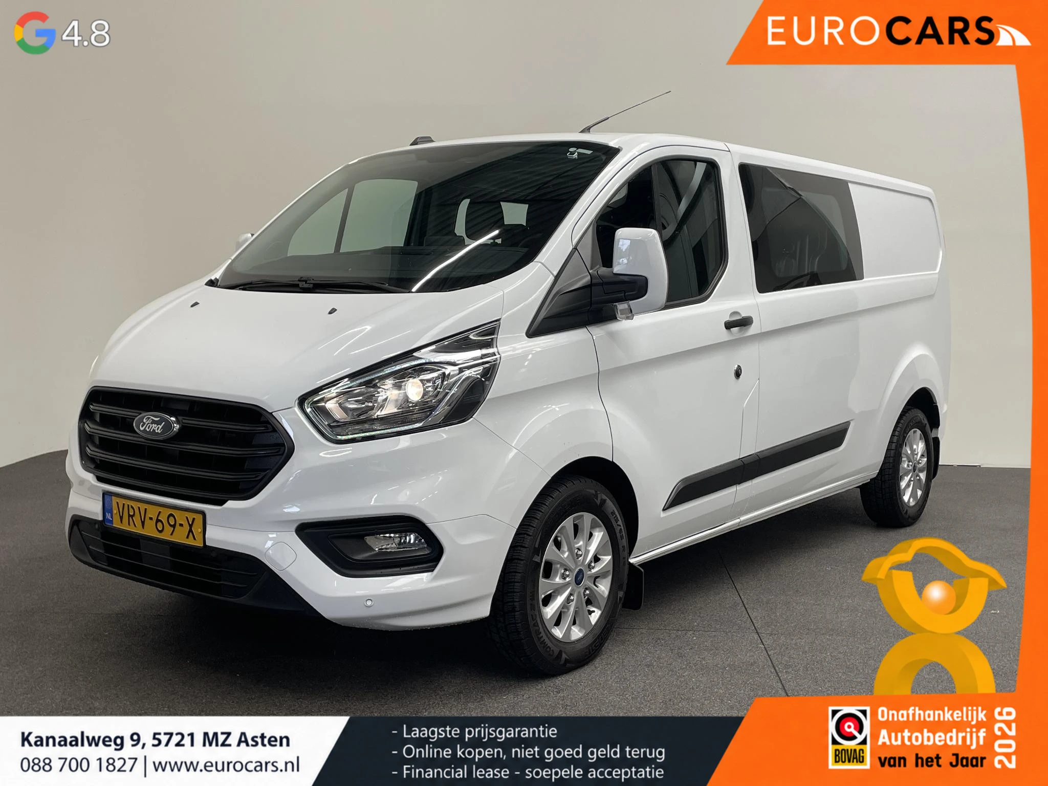 Ford Transit Custom 2022 - 300 2.0 TDCI L2H1 Trend Dubbele Cabine Automaat afbeelding 1