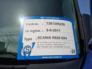 Scania R620-V8 2011 - / 6X4 / RETARDER / HYDRAULICS / SMART TACHO / LEATHER / AUTOMATIC / EURO-5 / 2011 bild 38