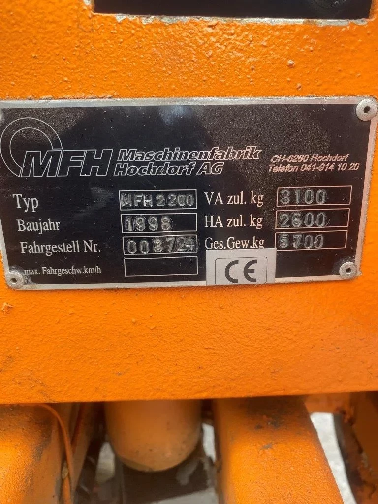 Nilfisk 1998 - MFH2200 SWEEPER MFH 2200 CLEANER afbeelding 8