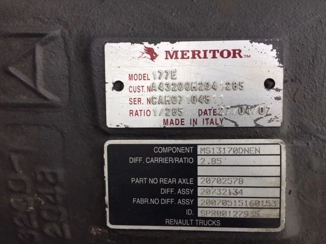 Renault 2007 - MERITOR 177E/R:2.85 PREMIUM Bild 3