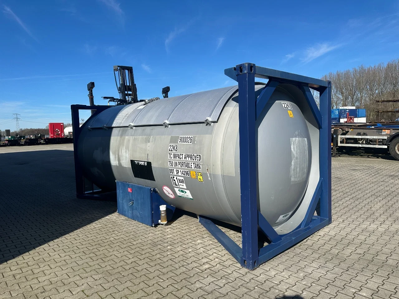 Diversen 2017 - 20FT ISO T50 Gastank / T50 / 25.000L / MAWP: 15,1 bar / 5Y- + CSC-inspection valid till 06-2028 obrázek 26