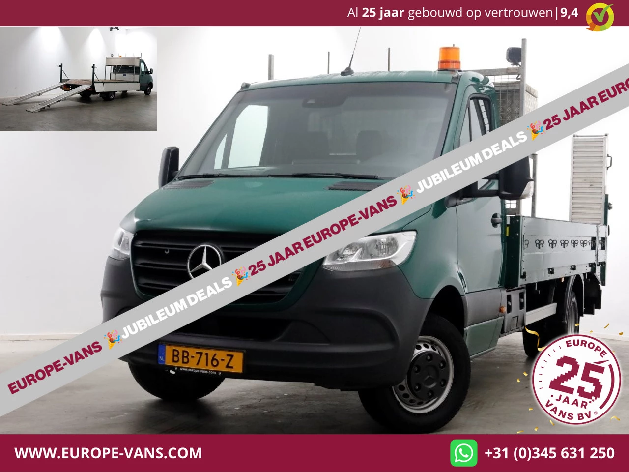 Mercedes-Benz Sprinter 2020 - 516 CDI 163pk E6 Open Laadbak/Oprijwagen 2760kg laadvermogen 10-2020 immagine 1