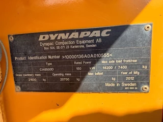 Dynapac N/A 2012 - CA6500D obrazek 31