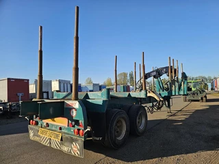 LEONET TB 18 |WOOD TRAILER WITH CRANE| BPW DRUM STEEL SUSPENSION. 1992 - N/A image 2
