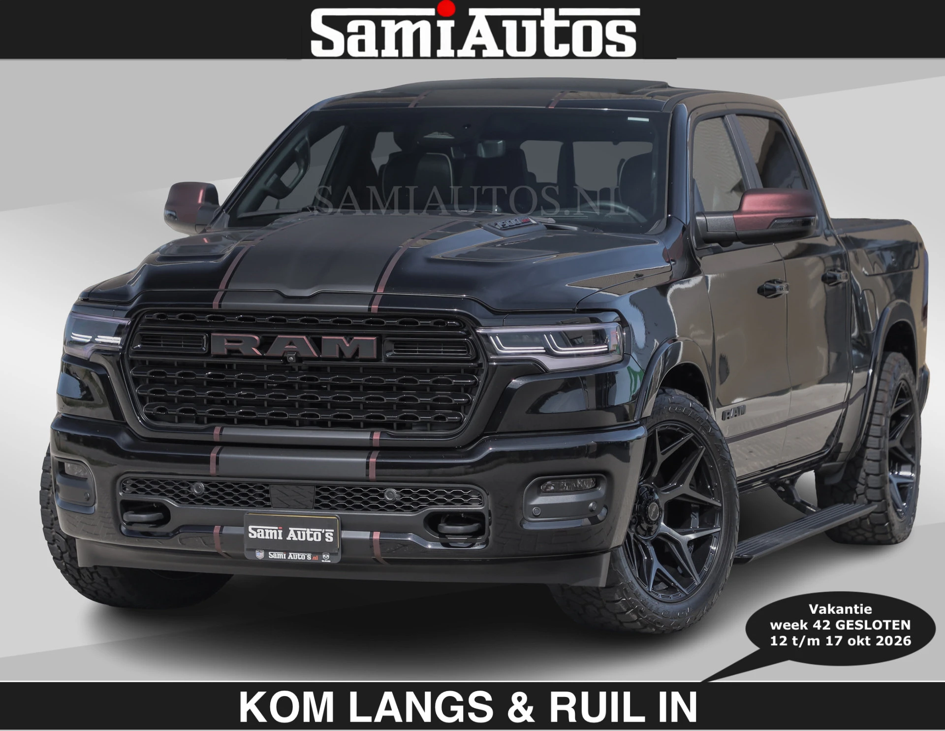 Dodge Ram Pick-Up 2024 - Limited 540 PK | HUD | €84950,- excl | LUCHTVERING | MASSAGE | PASSAGIERSSCHERM | De Meest Luxe en Volle in zijn Klasse | afbeelding 1