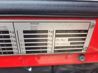 Scania R 2022 - R164-480 V8 LA4X2NA Topline manual retarder old tacho obrazek 8