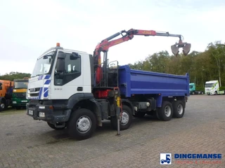 Iveco AD340T36 8x4 RHD tipper + Palfinger E120 plus + grapple 2009 на продажу