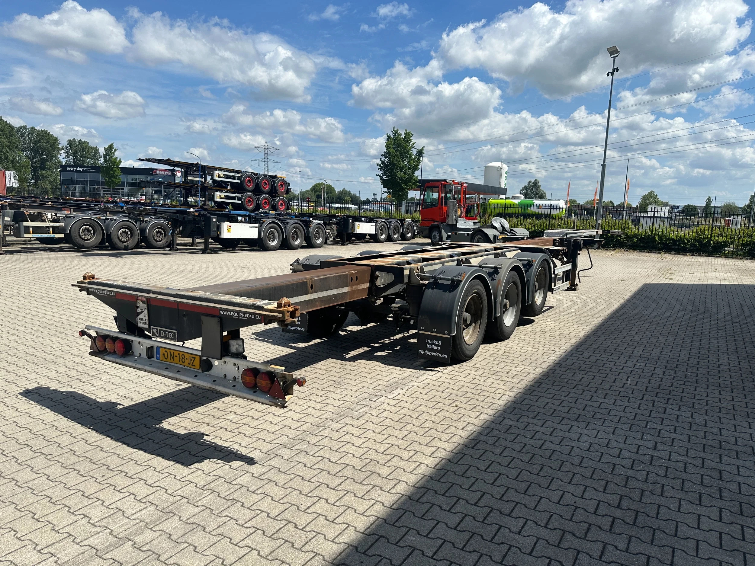 D-TEC 2014 - FLEXITRAILER / 45FT HC MULTI / BPW + drumbrakes / liftaxle / NL / APK 09-2026 afbeelding 9