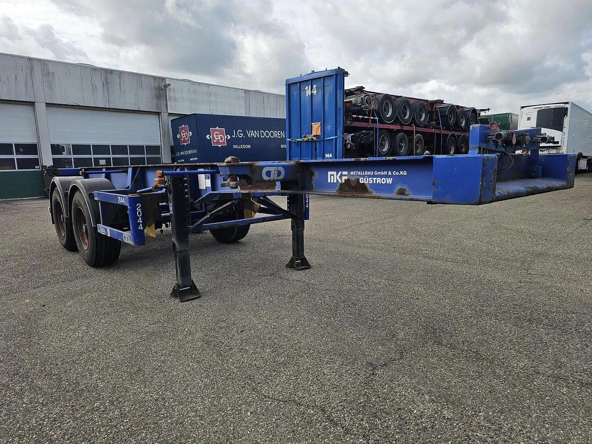 MKF METALLBAU CS 20 -20 FOOT- CONTAINER CHASSIS -HEAVY DUTY- BPW DRUM -STEEL SUSPENSION- GOOD QUALITY. 2007 zdjęcie 1