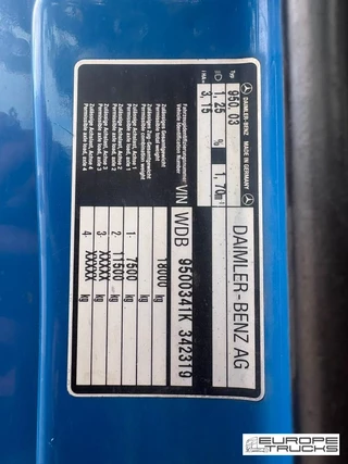 Mercedes-Benz Actros 1998 - 1840 afbeelding 11