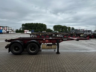 Krone N/A 2009 - 2-assig 20FT chassis, BPW + trommel, luchtvering, leeggewicht: 3.180kg image 3