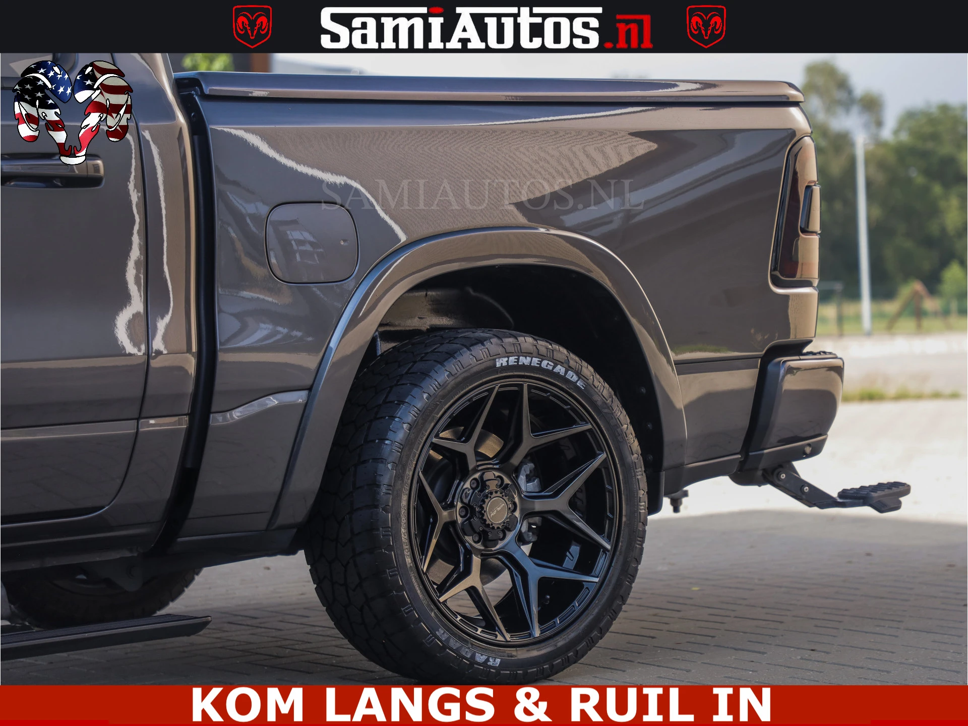 Dodge Ram Pick-Up 2023 - LIMITED NIGHT 5.7 V8 402PK | HUD | 4PL WHEELS | LUCHTVERING |OPEN UILAAT KLEP | BOM VOL | GRANITE CRYSTAL | DC | immagine 61
