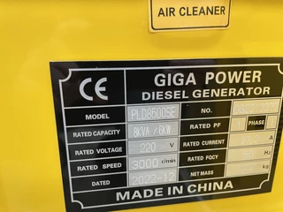 Giga power PLD8500SE 8 kVA silent generator 2022 - N/A afbeelding 10
