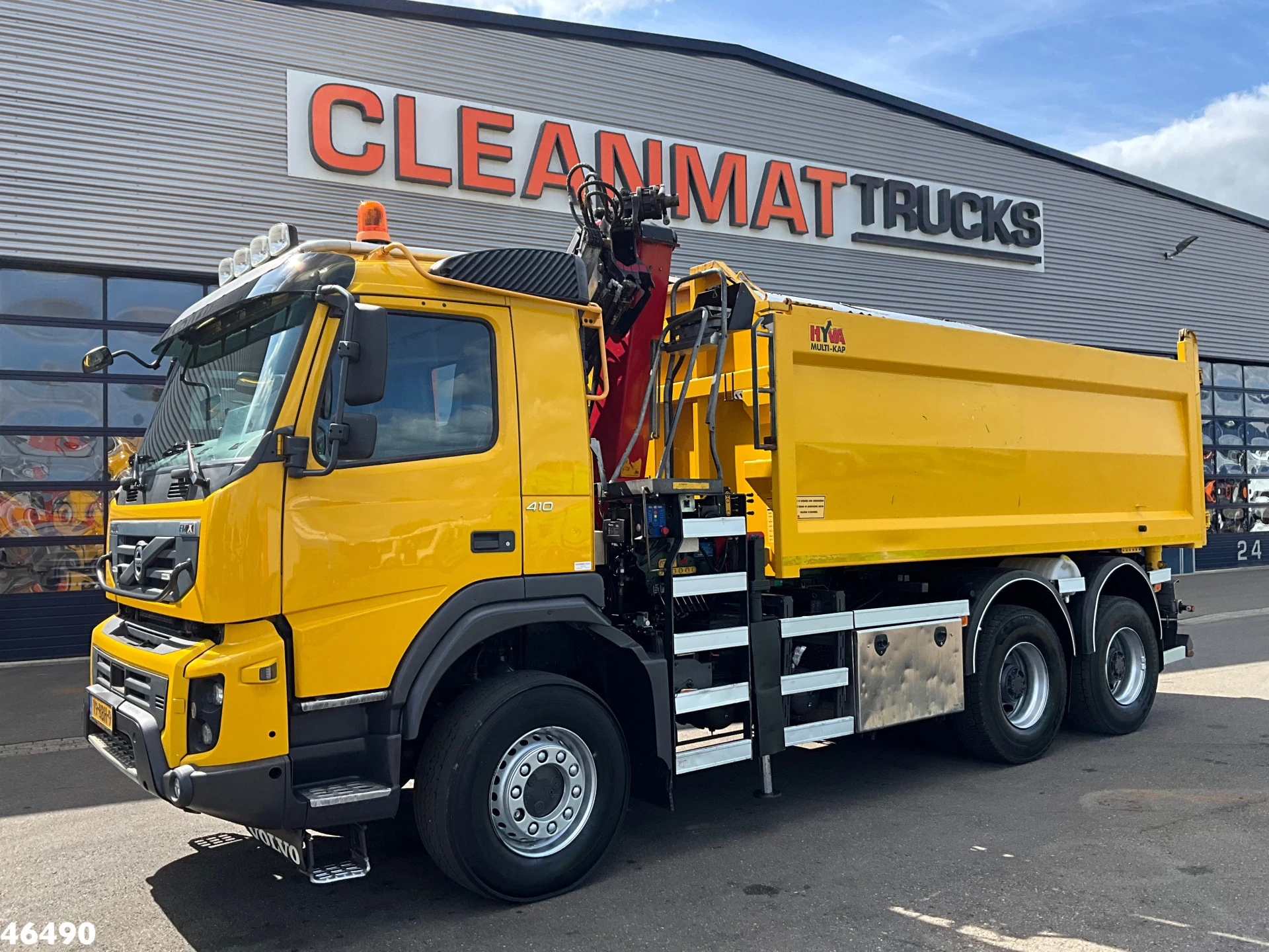 Volvo FMX 410 6x6 Full Steel Manual HMF 14 Tonmeter laadkraan 2012 afbeelding 2