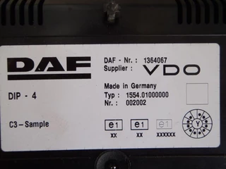 DAF N/A 2002 - 1605300 DASHBOARD immagine 2
