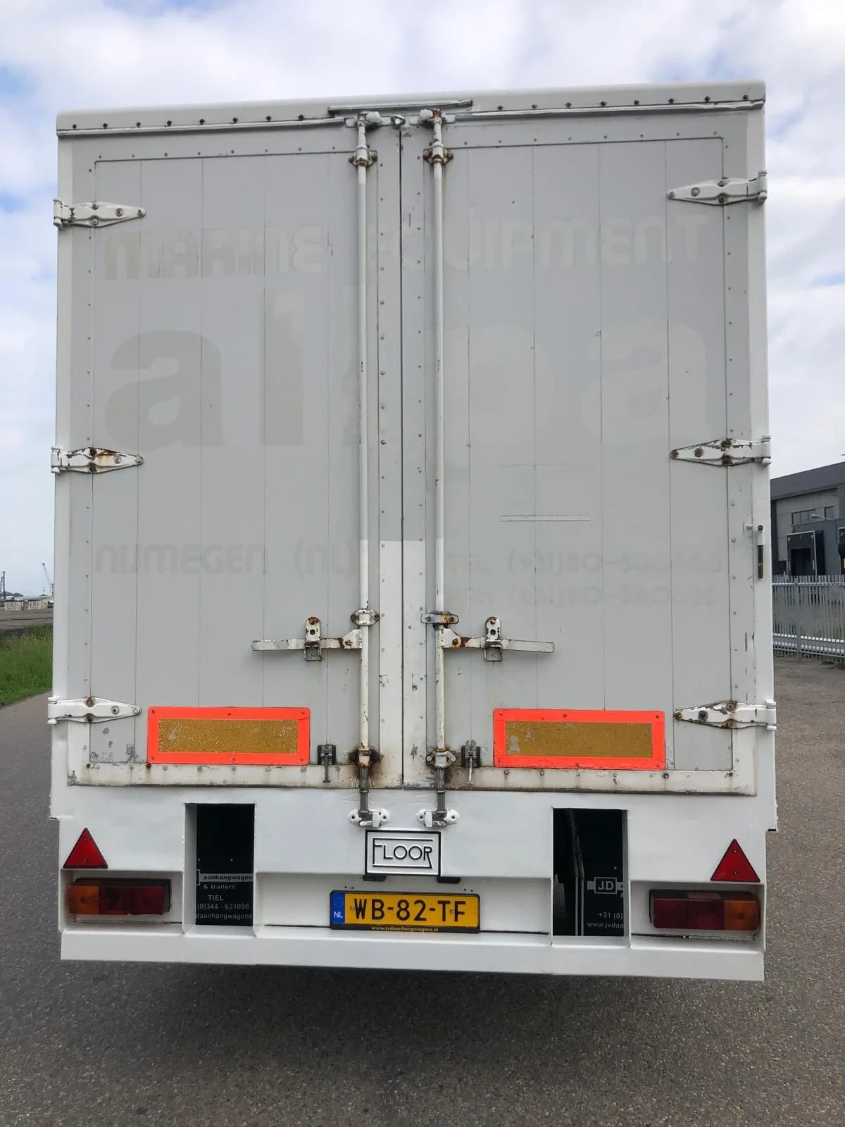 Floor 1989 - FLA-9-91CS 2 As Vrachtwagen Aanhangwagen Gesloten, WB-82-TF image 8