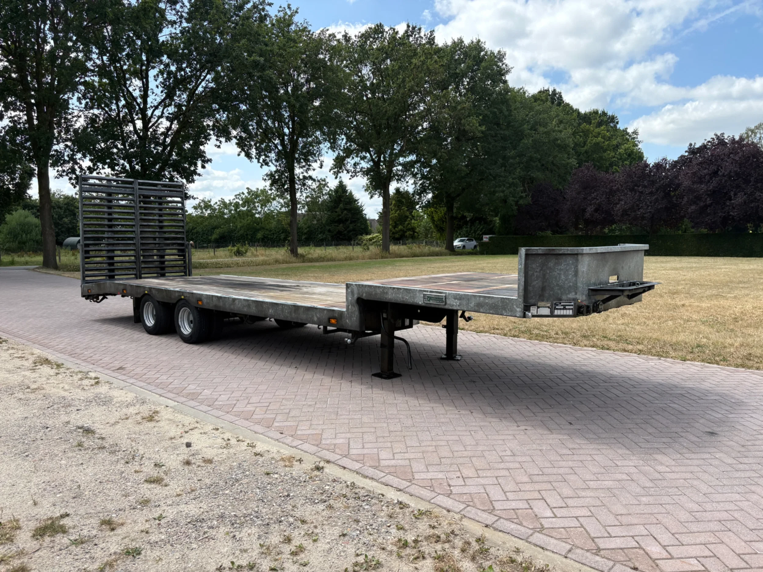 Veldhuizen SDO 2009 - BE oplegger semi dieplader 10 TON zdjęcie 2
