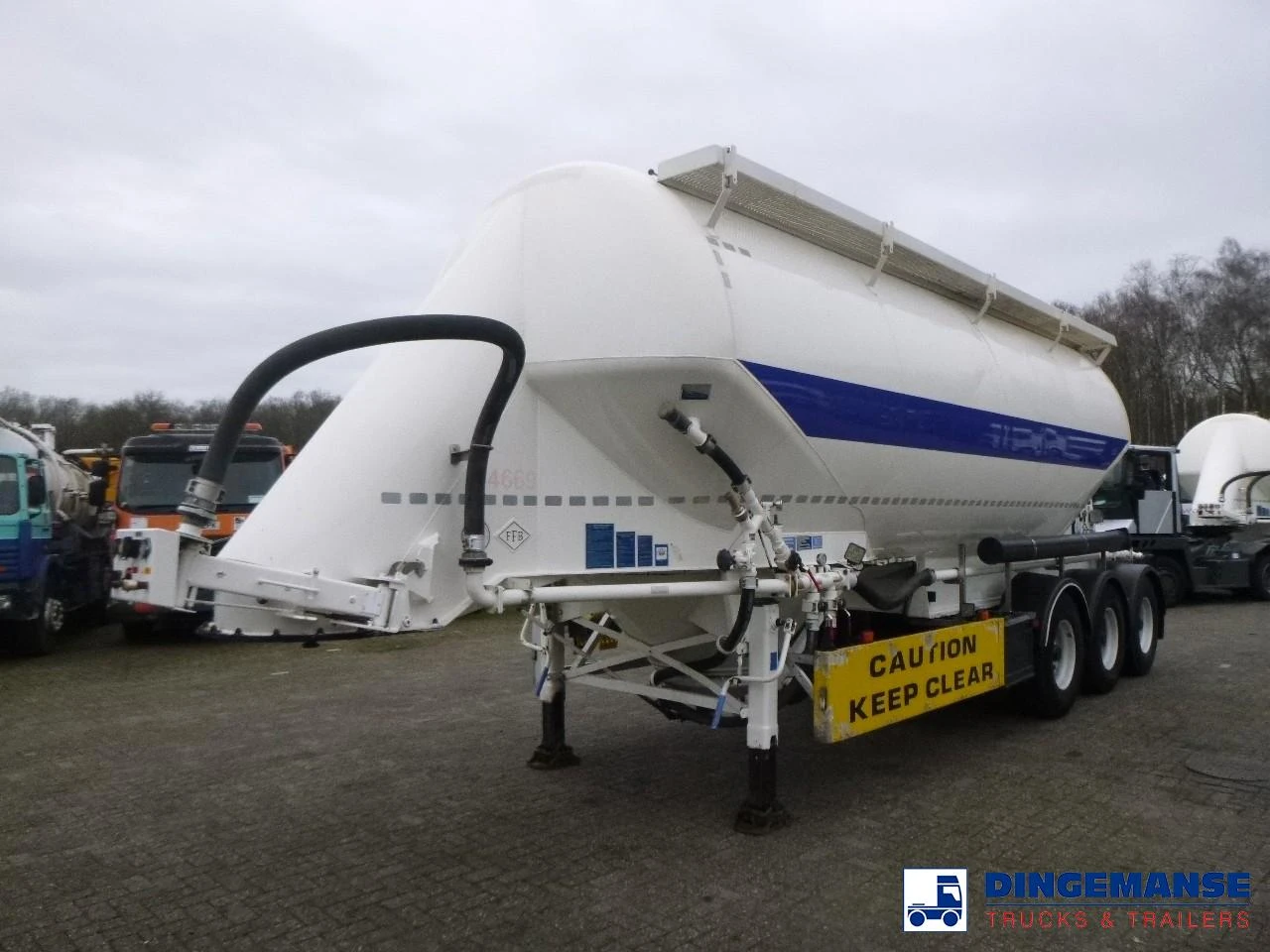 Feldbinder Powder tank alu 36 m3 / 1 comp 2015 zdjęcie 1