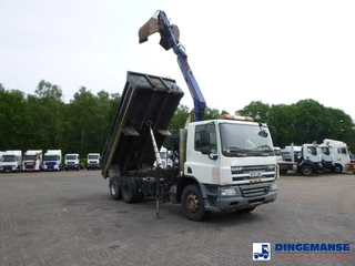 DAF CF 75.310 6x4 RHD tipper + HMF 1144 K-1 + grapple 2008 imagen 2 miniatura