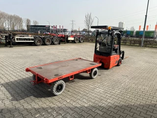 Linde N/A 2014 - E12-01 / SIDE SHIFT / DUPLEX + 2016 MAFI double steered draw bar trailers zdjecie 3