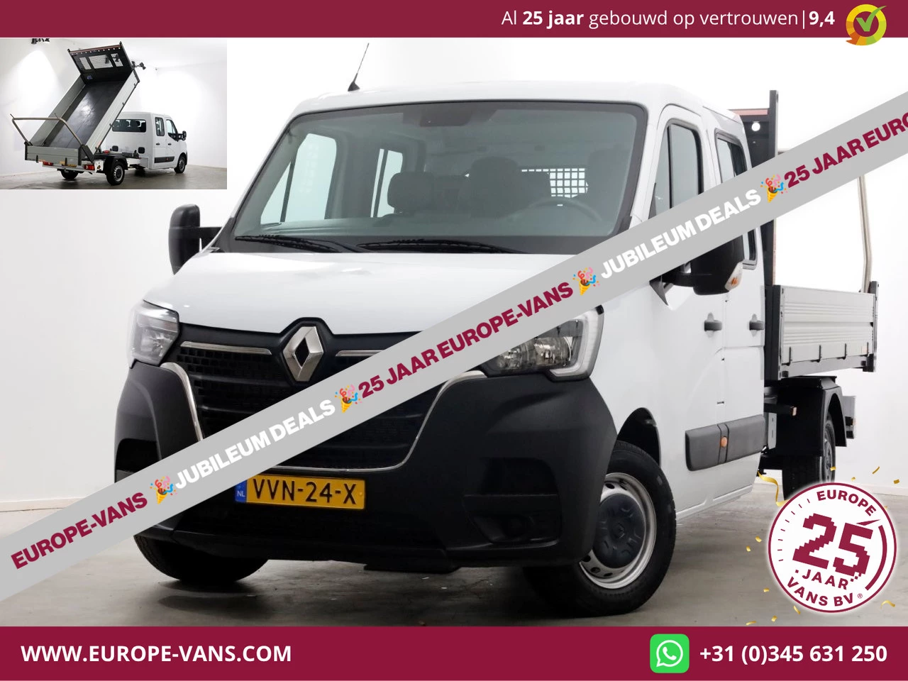 Renault Master 2023 - T35 2.3 dCi 145pk L3 D.C. Kipper 05-2023 afbeelding 1