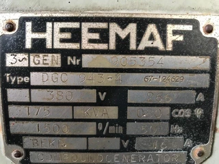 Deutz N/A 1967 - DEUTZ V12 BA 12L714 DYNAF 175 KVA GENERATOR image 8