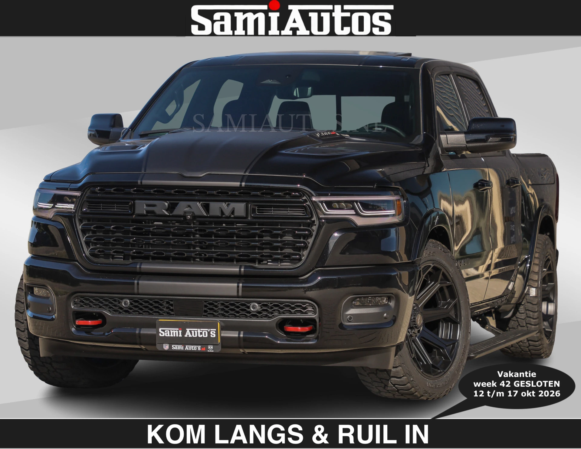 Dodge Ram Pick-Up 2024 - De Meest Luxe en Volle in zijn Klasse €84950,- excl | Limited H.O 540HP 706Nm | Massage + Full Option | afbeelding 1