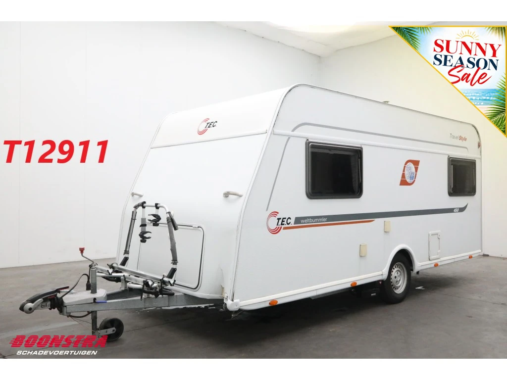 TEC WEL TRAVEL STYLE 450 2015 - WEL TRAVEL STYLE 450 Mover Luifel Fietsendrager Single Beds afbeelding 1