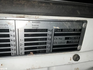 Scania R 1998 - 144 8x4 Retarder MKG 55 Tonmeter Dachdecker Kran image 30