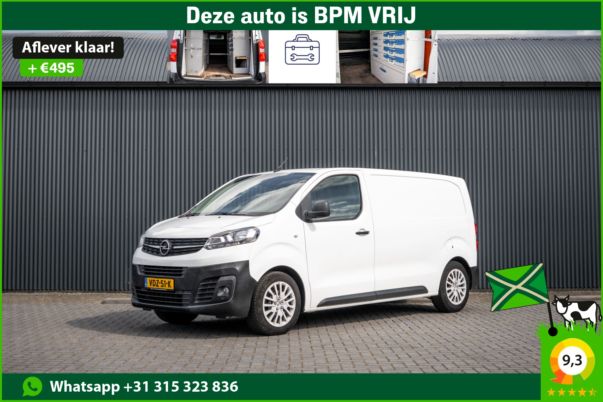 Opel Vivaro 2020 - 1.5 L2H1 | 3-Zits | Carplay | Cruise | PDC | Airco afbeelding 1