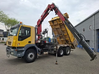 Iveco Trakker 2006 - 380T35 / 6X4 / 2X BIG AXLE / FULL STEEL / HMF 1560 K2 REMOTE / 2SIDE TIPPER / 335304 KM / NEW TURBO / AIRCO / EURO-3 / 2006 bild 2
