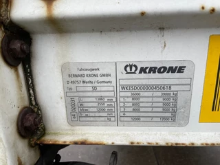 Krone N/A 2009 - Tautliner / Rongpotten / Disc Brakes / Steering Axle / 1x Lift Axle изображение 8