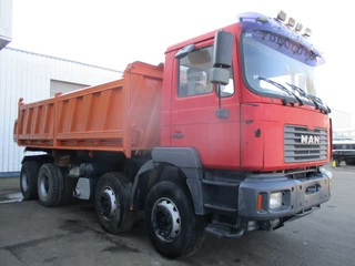 MAN 35.414 2003 - , 8x4 , ZF Manual , EURO 3 , 3 way tipper , Spring suspension obrazek 4