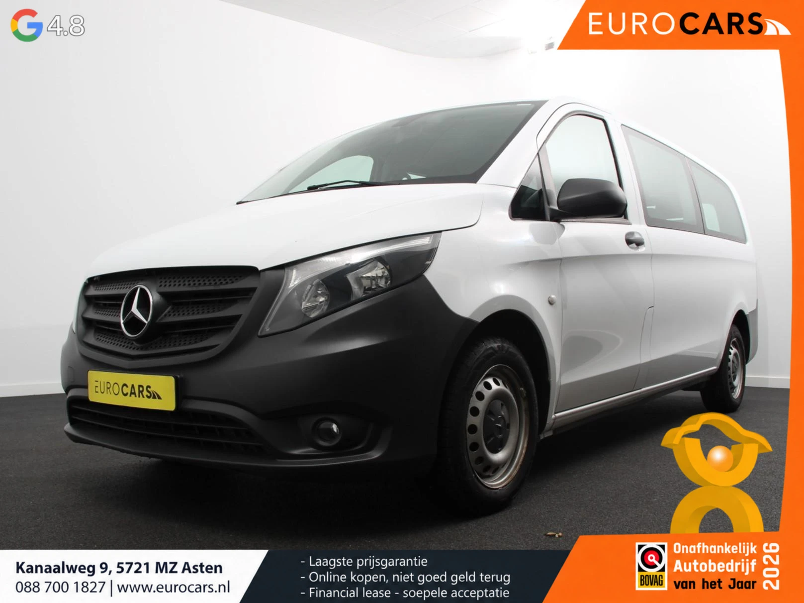 Mercedes-Benz Vito 2019 - Tourer 114 CDI Automaat Pro L3 8 persoons PERSONENBUS afbeelding 1