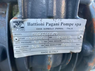 Diverse N/A - BATTIONI PAGANI VACUUM PUMP MODEL MEC/2000 obrazek 2