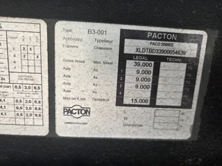 Pacton N/A 2007 - B3-001 NL TRAILER obrazek 21
