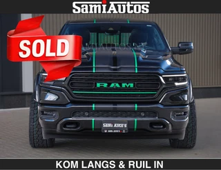 Dodge Ram Pick-Up 2024 - HULK PACK | LIMITED 5.7 V8 HEMI | HUD | WIDE BODY | BREDE WIELEN | STRIPING | LUCHTVERING | BLAK ON BLACK | BOM VOL | afbeelding 2 miniatuur