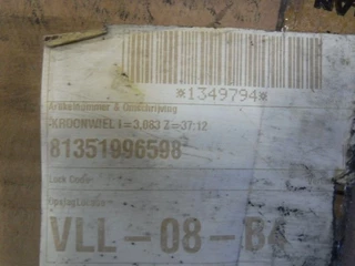MAN N/A - 81.35199-6598 81.35199-6636 KROONWIEL+PION (NEW) TGA /TGS/TGX afbeelding 3