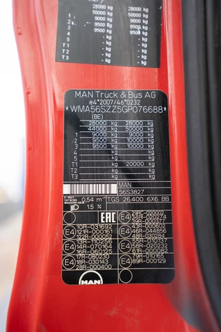 MAN TGS 2016 - 26.400 BB 6x6 + HIAB Z-PRO 191 imagem 26