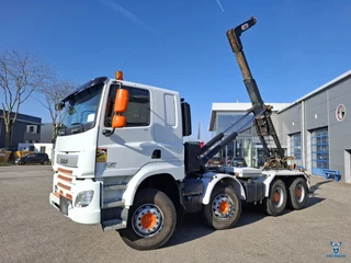DAF CF 410 2015 - / 8X4 / DEB / FULL-STEEL / 2XBIG AXLE / HYVA 22 TON HOOKLIFT / TUV:29-12-2026 / 372783 KM / MANUAL / EURO-6 / 2015 zdjecie 1