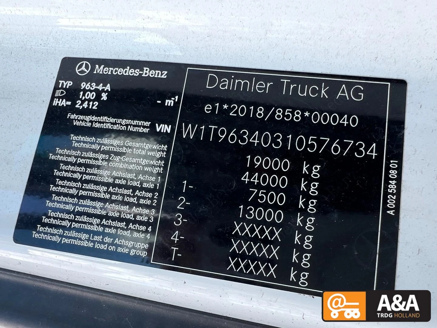 Mercedes-Benz Actros 2022 - 1845 LS afbeelding 2