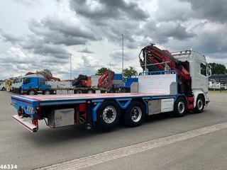 Scania R 2015 - 580 8x2 V8 Retarder Euro 6 HMF 50 Tonmeter laadkraan + Fly-Jib obrazek 6