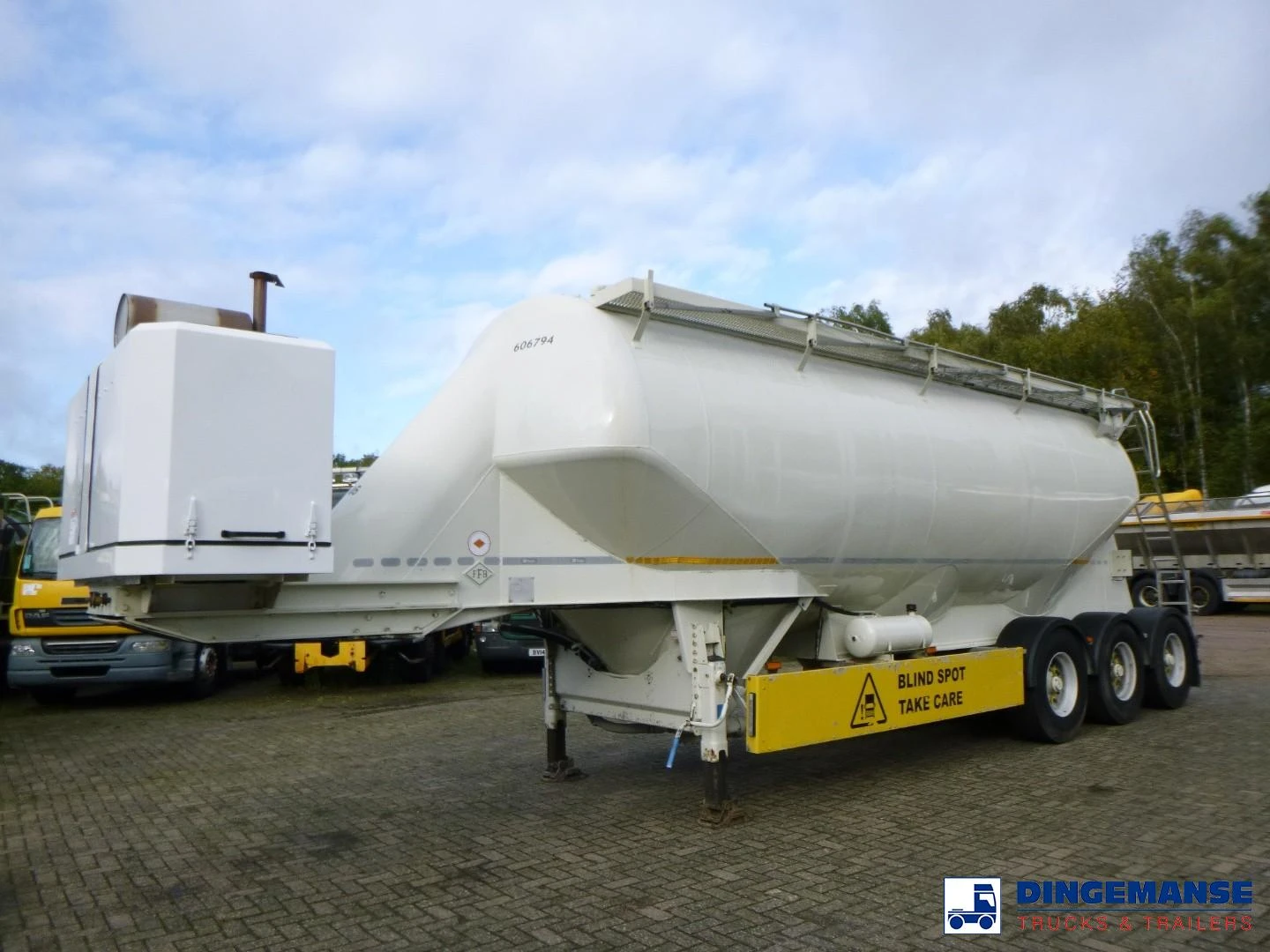 Feldbinder Powder tank alu 40 m3 + engine/compressor 2015 изображение 1