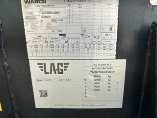 LAG N/A 2017 - 20FT/30FT ADR Chassis / BPW DRUM / ADR (EXII, EXII, FL, AT) / NL-Chassis / 10x available obrazek 25