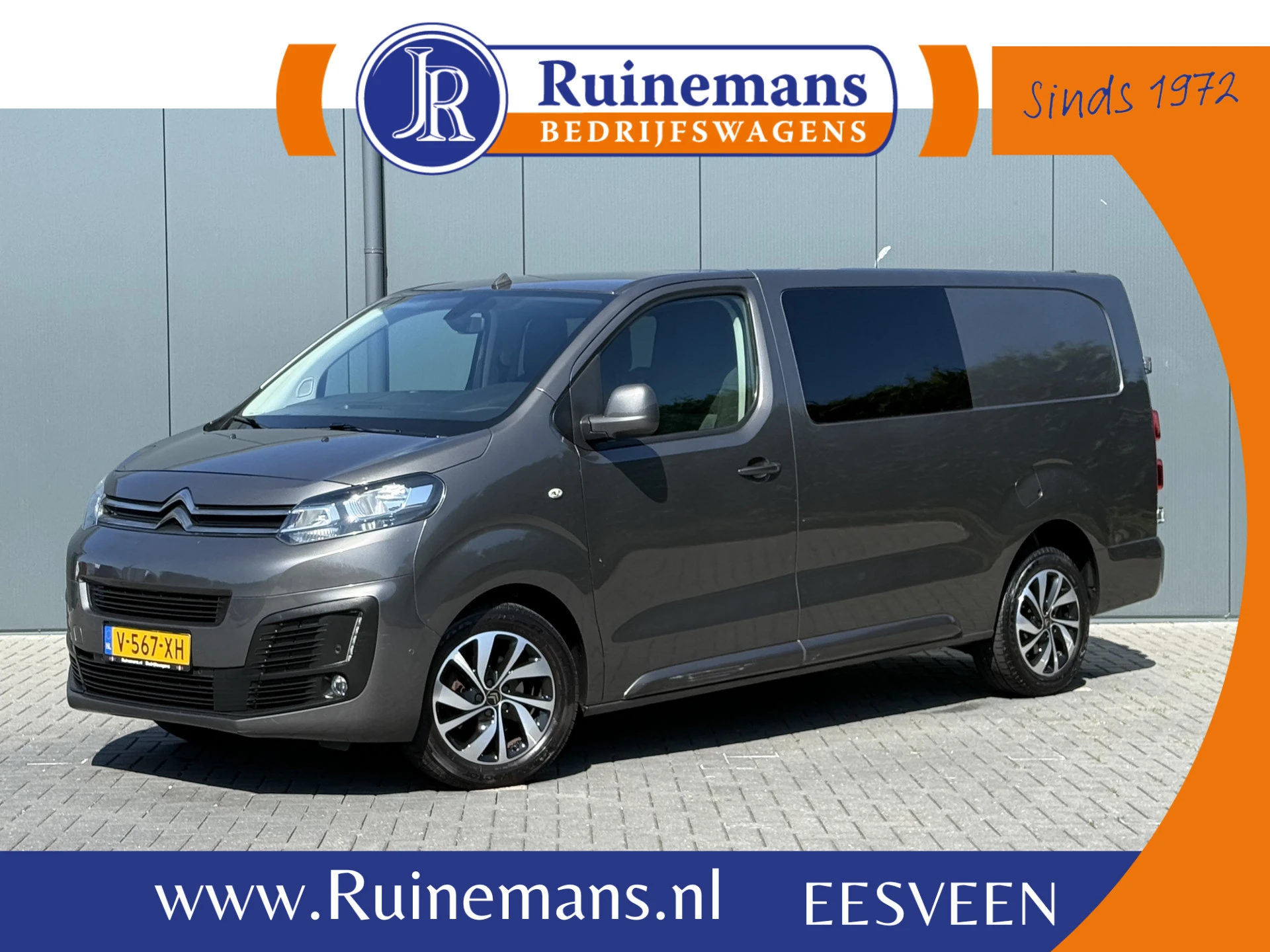 Citroën Jumpy 2019 - 2.0 BlueHDI 123 PK SPORT/ DUBBELE CABINE / L3H1 / 6-PERSOONS / 1e EIG. / CRUISE / PDC / BLINDSPOT afbeelding 1