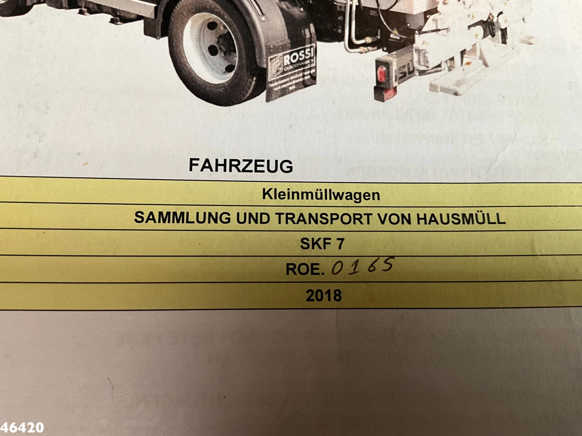 FUSO Canter 2018 - 7C15 Schmidt/Rossi 7m³ Satellite vehicle with tilting construction immagine 23