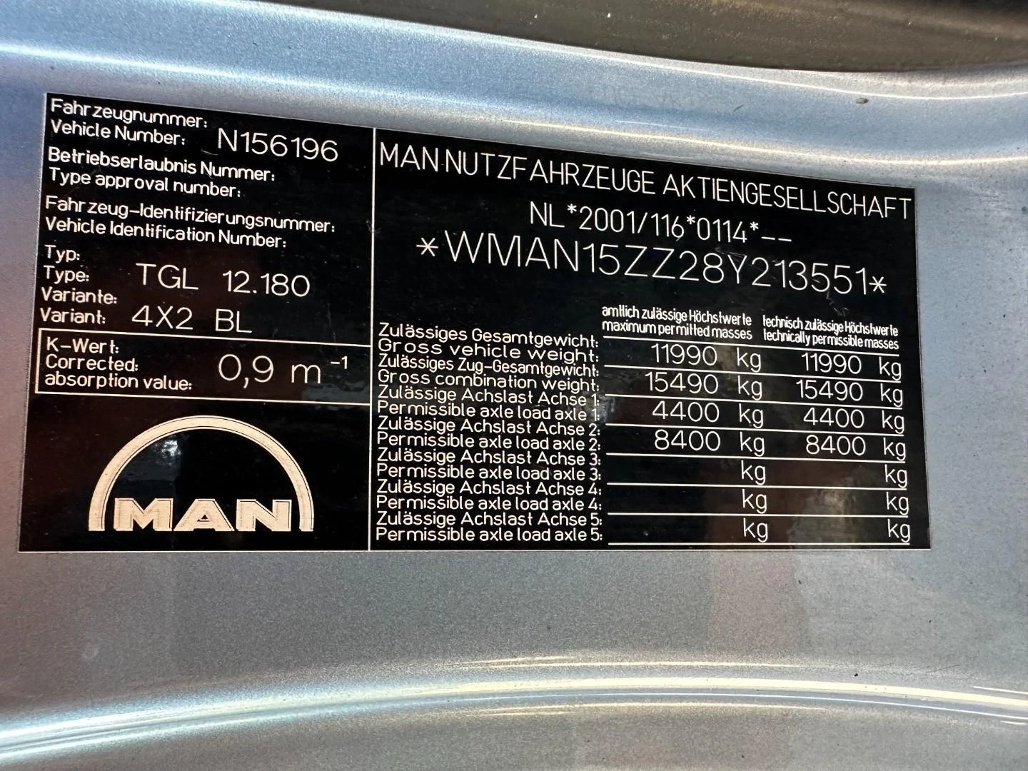 MAN TGL 2008 - 12.180 afbeelding 20