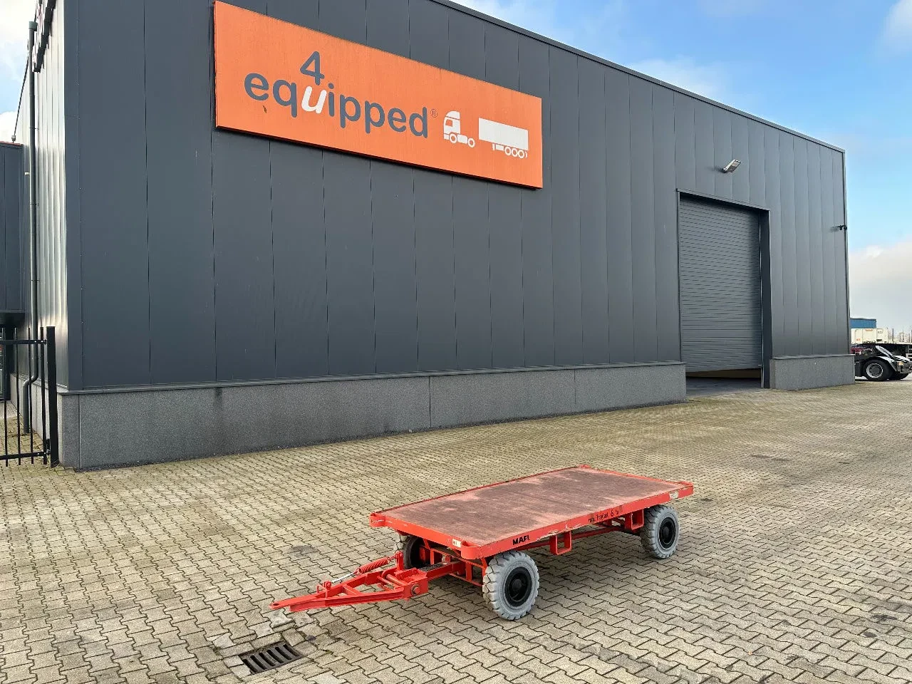 Mafi 2016 - stack of 2x double-steered and connectable heavy-duty trailers with 6000kg loading capacity, 9x available afbeelding 12