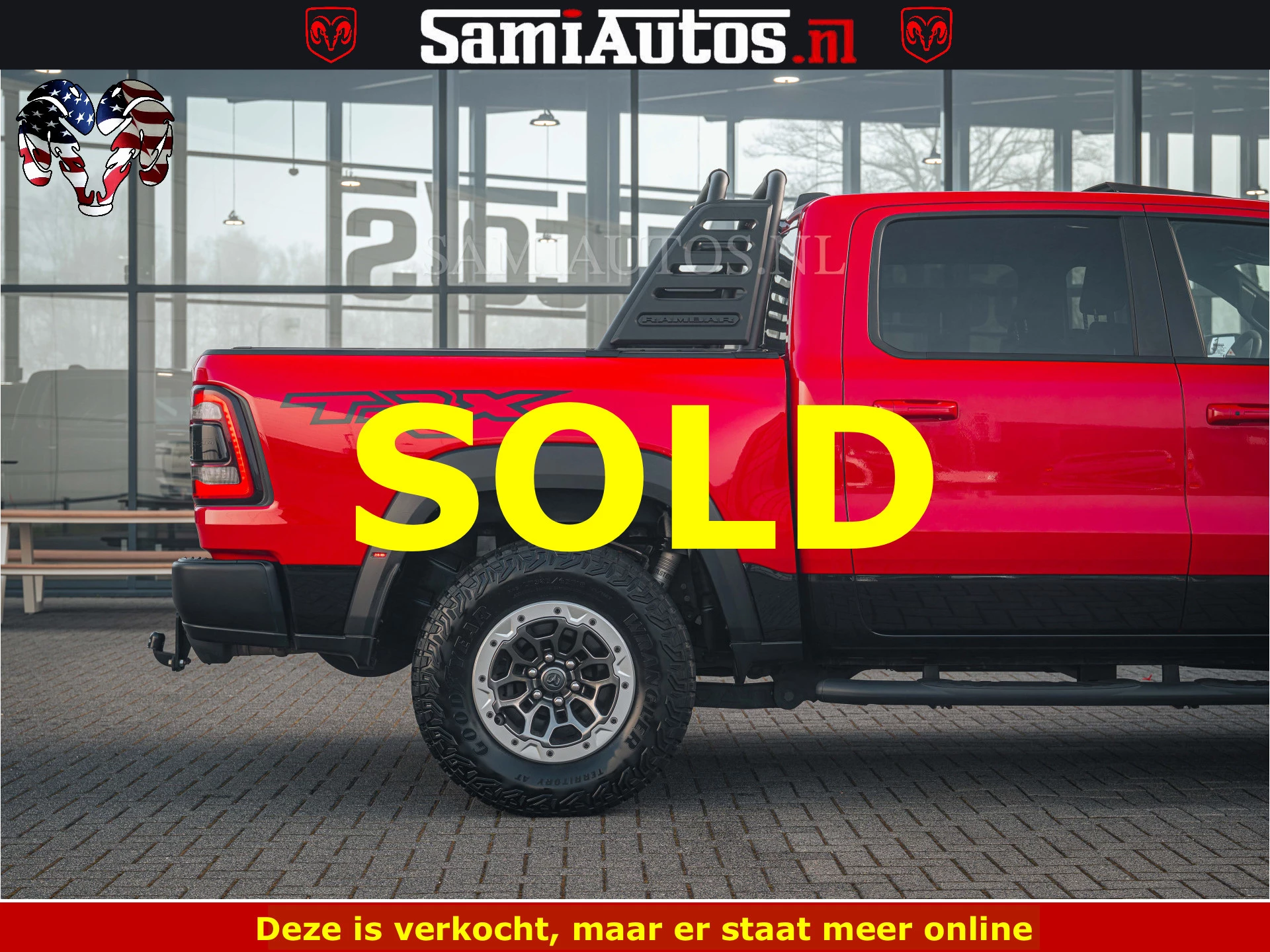 Dodge Ram Pick-Up 2023 - TRX HELLCAT | 6.2 V8 702PK | FLAME RED | BOM VOL | CARBON | RAMBAR | HUD | LPG | BEAD-LOCK WHEELS | immagine 4